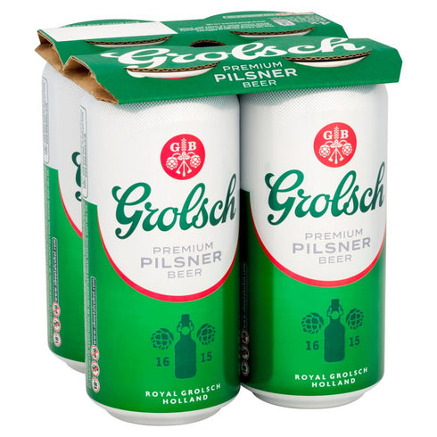 Grolsch Premium Pilsner Beer 4 x 440